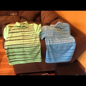 2 Nike golf shirts - boys M